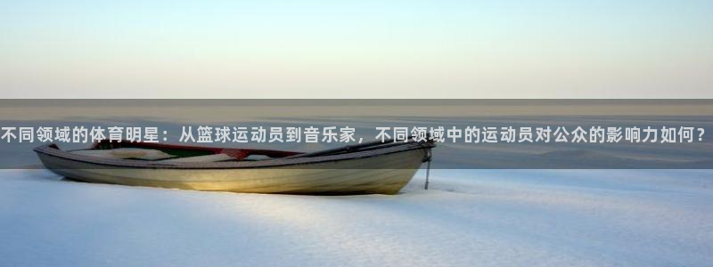 中山熊猫体育：不同领域的体育明星：从篮球运动员到音乐家，不同领域中的运动员对公众的影响力如何？